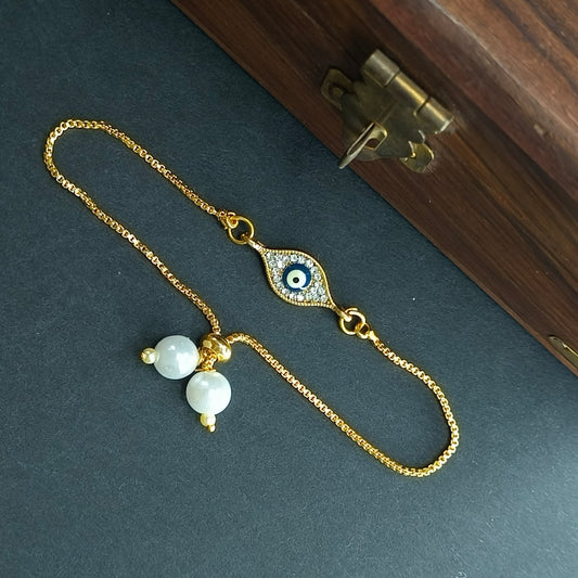 EVIL EYE DIAMOND BRACLET KIDS RAKHI
