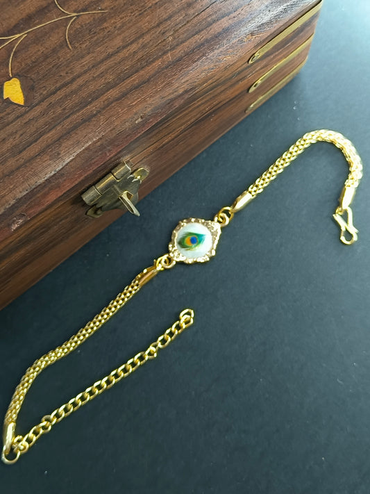 FEATHER MOTHER OF PEARL BHABHI RAKHI