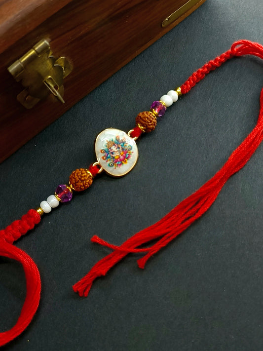 GANPATI MOTHER OF PEARL BHAI RAKHI