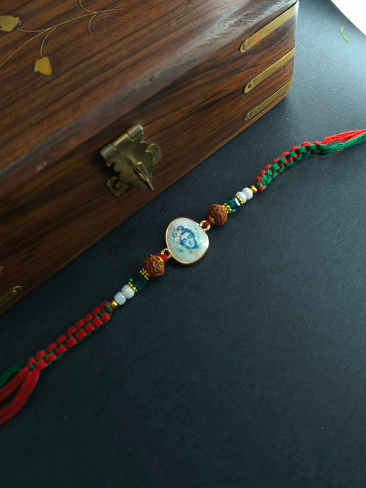 SHIV MOTHER OF PEARL BHAI RAKHI